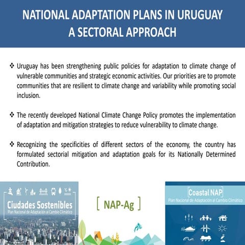 National Adaptation Plans in Uruguay - A Sectoral Approach