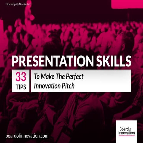33 Tips to Make the Perfect Innovation Pitch