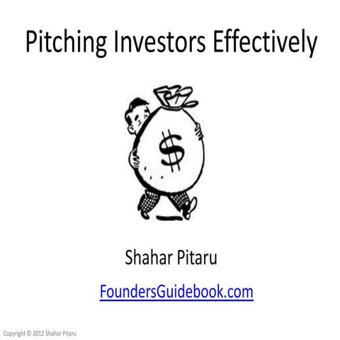 Pitching Investors Effectively