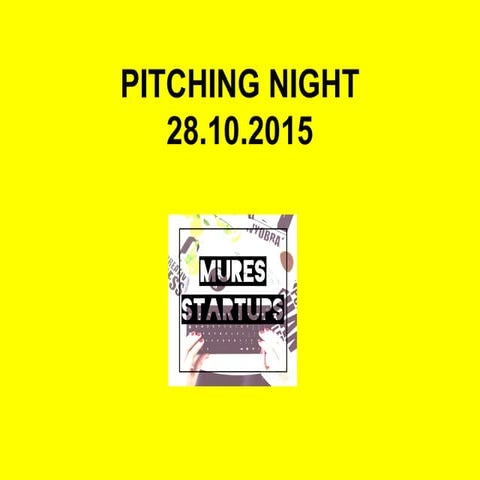 Pitching night Mures Startups