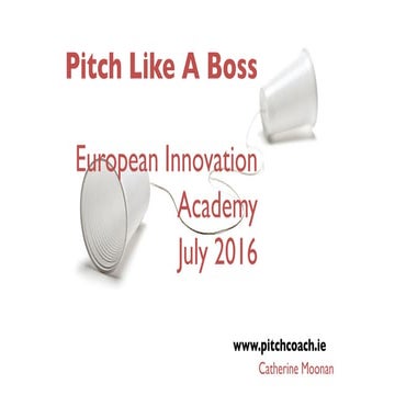 EIA2016 Turin - Catherine Moonan. Pitching
