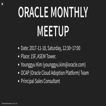 [Hands-on] Kubernetes | Nov 18, 2017