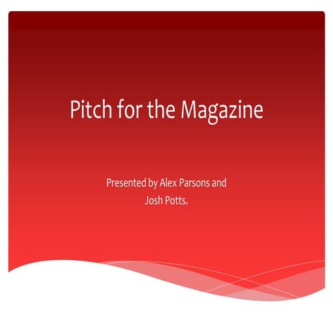 Pitch presentation