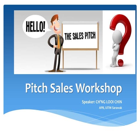 Pitch sales workshop slides