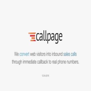 Pitch deck zespołu CallPage