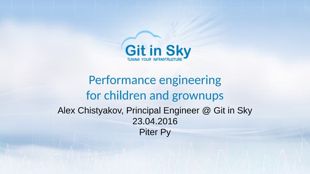 My talk on Piter Py 2016