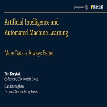 Data Con LA 2019 - Pitney Bowes methodologies to Organize, Enrich and Analyze...