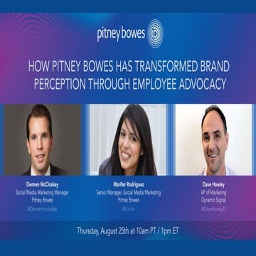 How Pitney Bowes Has Transformed Brand Perception Through Employee Advocacy