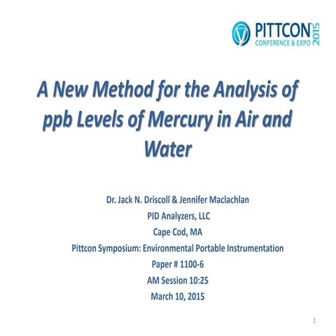 A New Method for the Analysis of ppb 