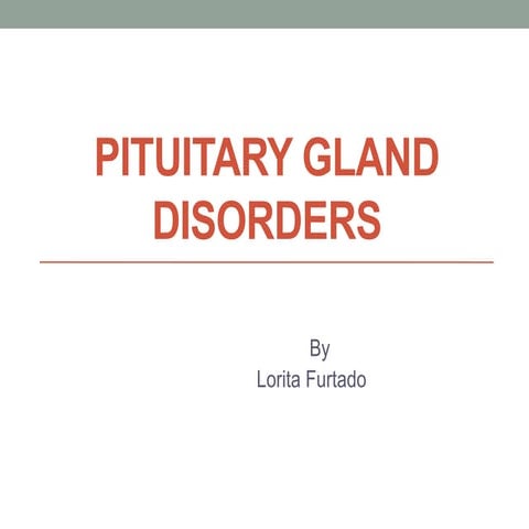Pituitary gland disorders