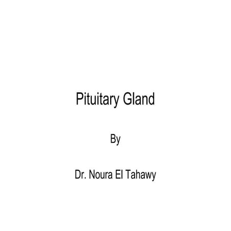 Pituitary gland anatomy