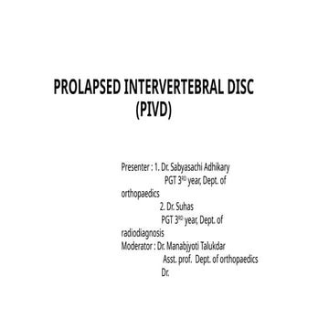 INTERVERTEBRAL DISC ANATOMY AND PIVD OF LUMBAR SPINE AND ITS MANAGEMENT ...