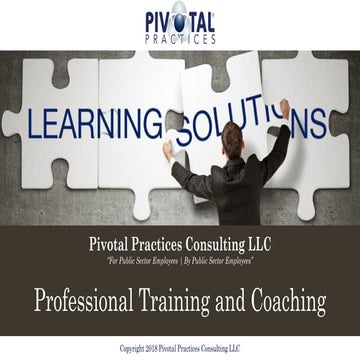 Learning Solutions: Professional Training and Coaching Services