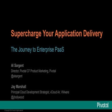 Supercharge Your Application Delivery: The Journey to Enterprise PaaS