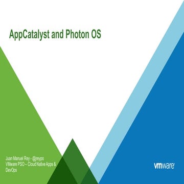 AppCatalyst and Photon OS