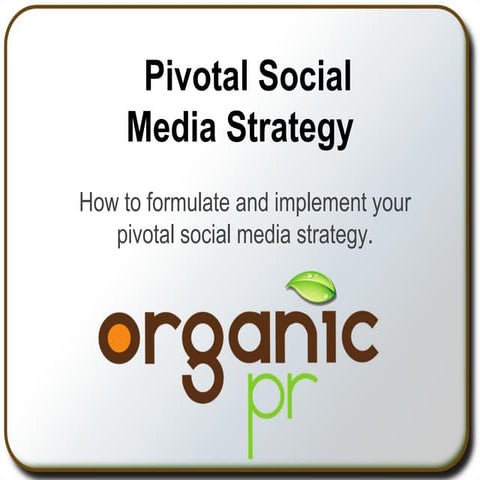 Pivotal social media strategy