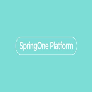 Onsi Fakhouri at SpringOne Platform 2017