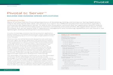 Pivotal tc server_wp_building_and_running_spring_apps_060313