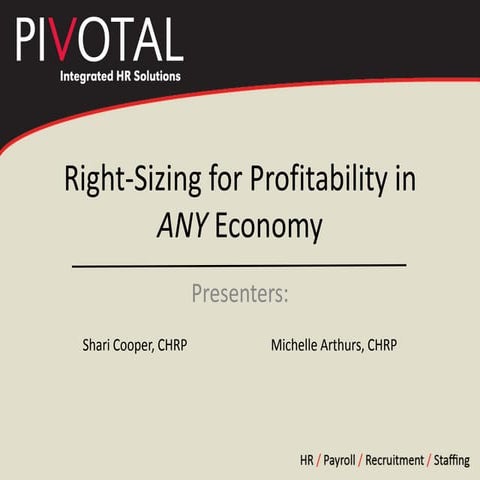 Webinar: Rightsizing for Profitability