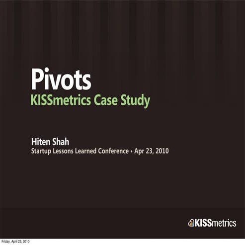 KISSmetrics Case Study About Pivots 