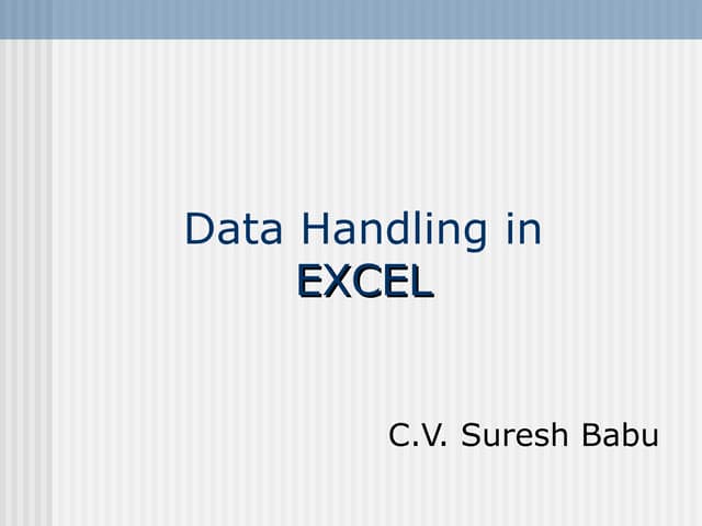Pivot Tables