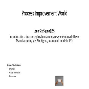 Process Improvement World. Lean Six Sigma