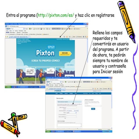 Crea historietas - Pixton 