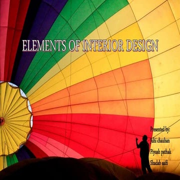 Elements of interior design 