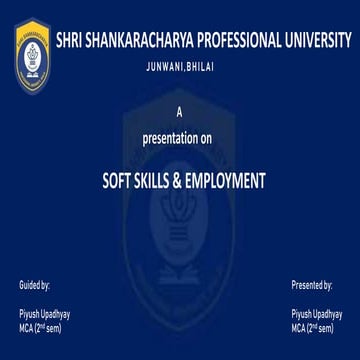 Soft skills & employment it provides knowledge