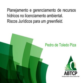 Water Resources Planning for a Pulp...