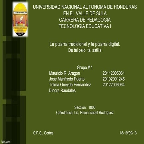 Pizarra tradicional y pizarra digital