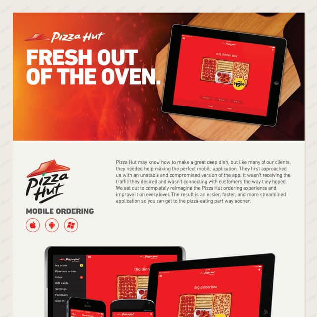 How Pizza Hut Introduced An App That Delivered | PDF