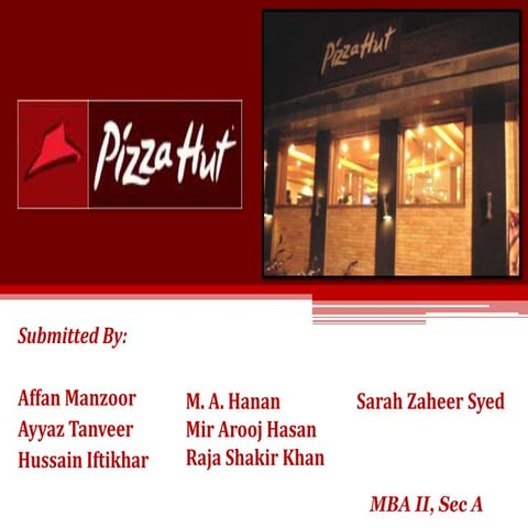 Pizza Hut Marketing Research Project