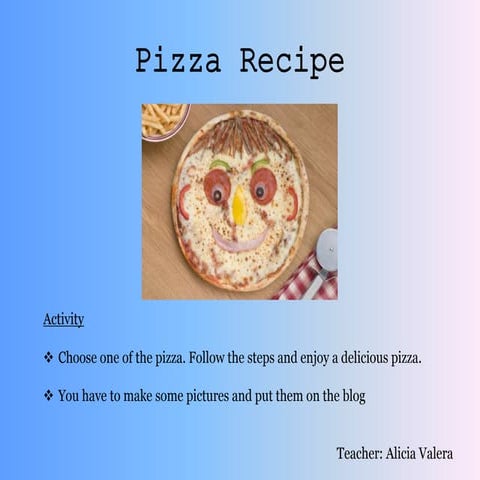 Pizza recipe