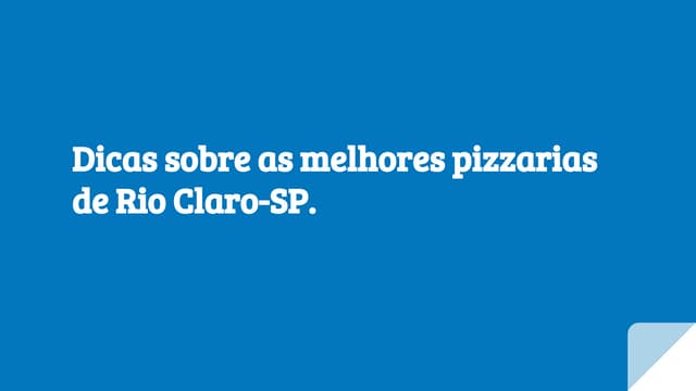 Pizzaria Rio Claro, sp