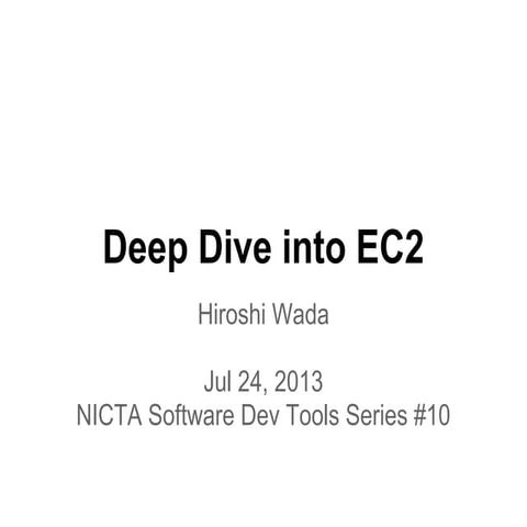 Deep Dive into EC2