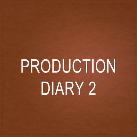 Production Diary 2