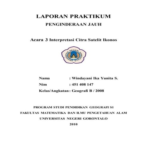 laporan penginderaan jauh tahap 3