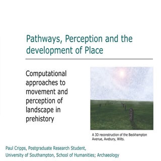Pathways, Perception and the develo...