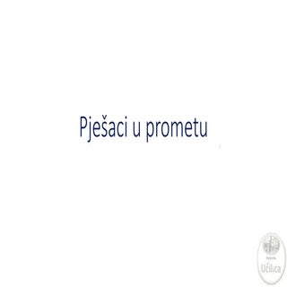 Pješaci u prometu