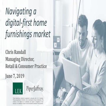 Navigating a digital-first home furnishings market 