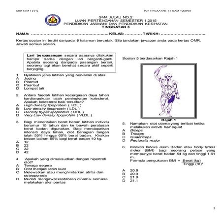 PJK Tingkatan 3 | DOCX