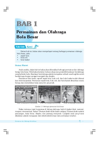 Pjok kelas 7. bab 1. permainan dan olahraga bola besar