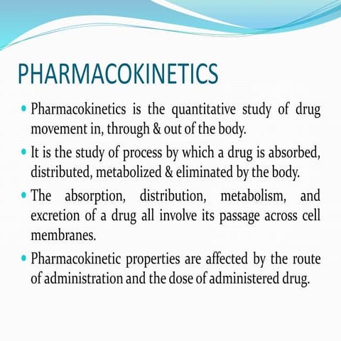 Pharmacokinetics