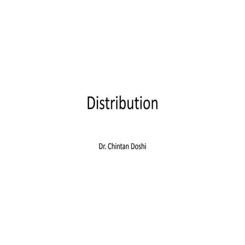 Drug distribution | PPT