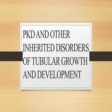 Polycystic kidney disease summary power point