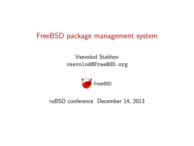 New solver for FreeBSD pkg