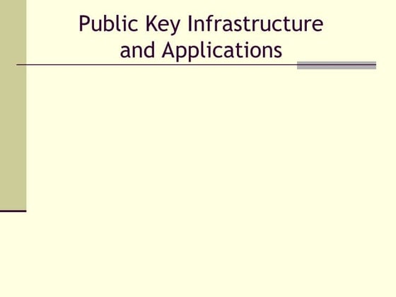 public key infrastructure | PPT