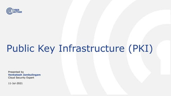 public key infrastructure | PPT
