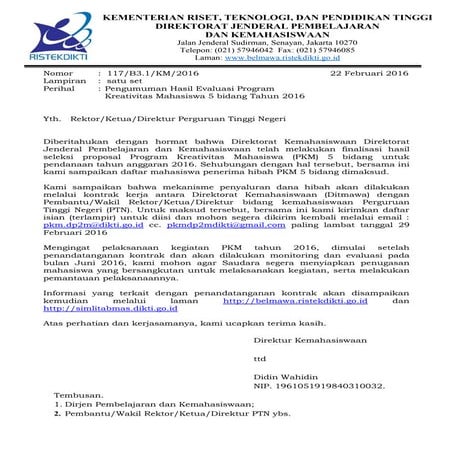 285 Proposal PKM 5 Bidang Mahasiswa UGM yang Didanai 2015/2016